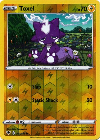 Toxel 62/189 Reverse Holo | Darkness Ablaze | Pokemon Card