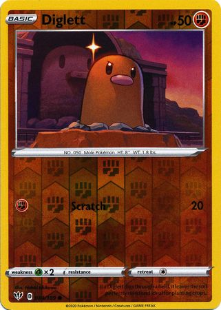 Diglett 84/189 Reverse Holo | Darkness Ablaze | Pokemon Card