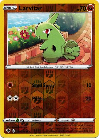 Larvitar 86/189 Reverse Holo | Darkness Ablaze | Pokemon Card