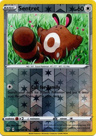 Sentret 135/189 Reverse Holo | Darkness Ablaze | Pokemon Card