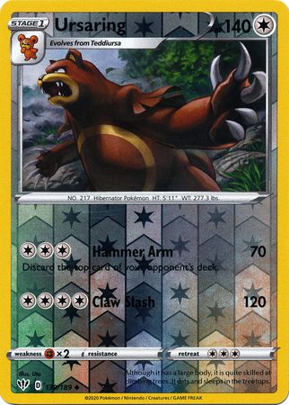 Ursaring 139/189 Reverse Holo | Darkness Ablaze | Pokemon Card