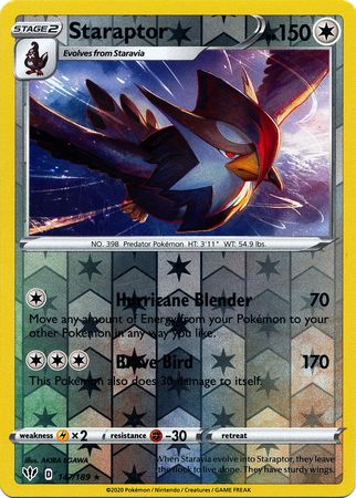 Staraptor 147/189 Reverse Holo | Darkness Ablaze | Pokemon Card