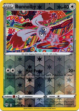 Bunnelby 150/189 Reverse Holo | Darkness Ablaze | Pokemon Card