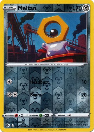 Meltan 129/189 Reverse Holo | Darkness Ablaze | Pokemon Card