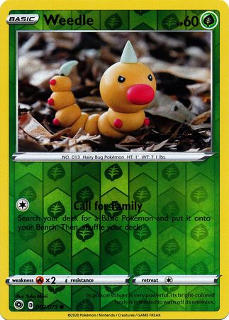 Weedle 2/73 Reverse Holo | Champion's Path | Pokemon Card