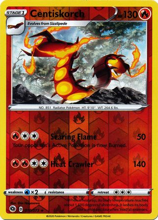 Centiskorch 10/73 Reverse Holo | Champion's Path | Pokemon Card