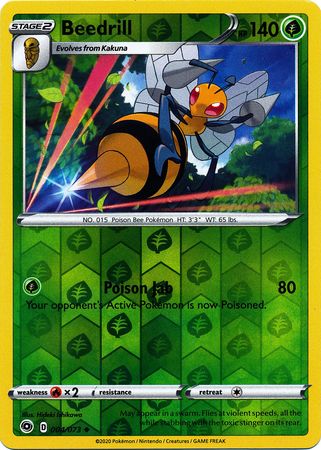 Beedrill 4/73 Reverse Holo | Champion's Path | Pokemon Card