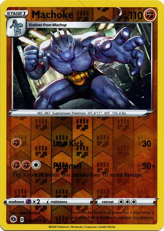 Machoke 25/73 Reverse Holo | Champion's Path | Pokemon Card