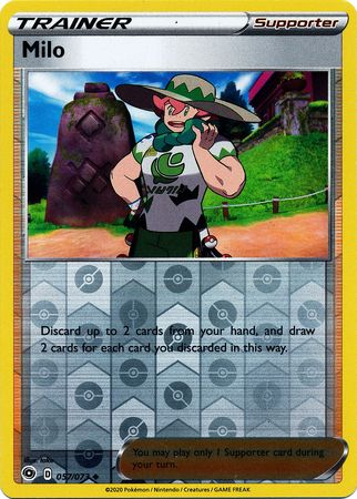 Milo 57/73 Reverse Holo | Champion's Path | Pokemon Card