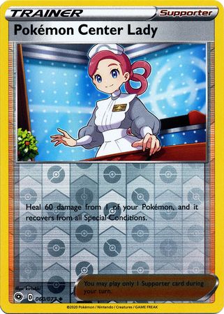 Pokémon Center Lady 60/73 Reverse Holo | Champion's Path | Pokemon Card