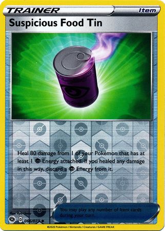 Suspicious Food Tin 66/73 Reverse Holo | Champion's Path | Pokemon Card