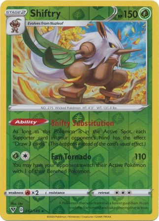 Shiftry 12/185 Reverse Holo | Vivid Voltage | Pokemon Card