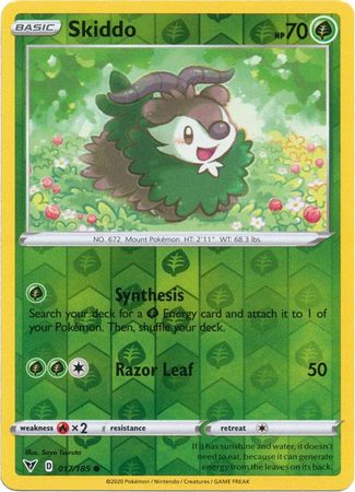 Skiddo 17/185 Reverse Holo | Vivid Voltage | Pokemon Card