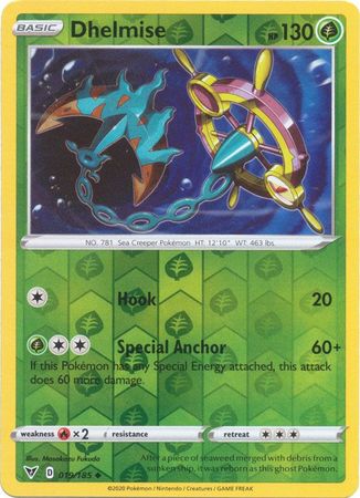 Dhelmise 19/185 Reverse Holo | Vivid Voltage | Pokemon Card