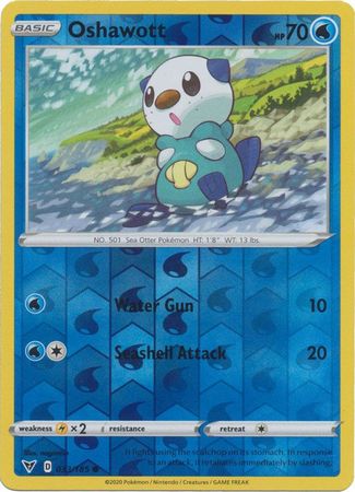 Oshawott 33/185 Reverse Holo | Vivid Voltage | Pokemon Card