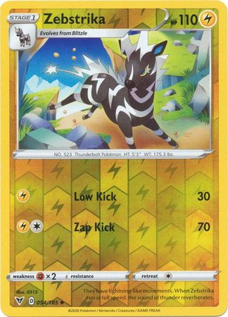 Zebstrika 54/185 Reverse Holo | Vivid Voltage | Pokemon Card