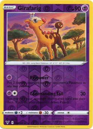 Girafarig 65/185 Reverse Holo | Vivid Voltage | Pokemon Card