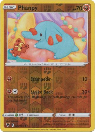 Phanpy 86/185 Reverse Holo | Vivid Voltage | Pokemon Card