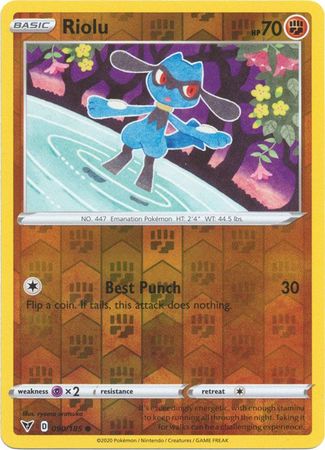 Riolu 90/185 Reverse Holo | Vivid Voltage | Pokemon Card