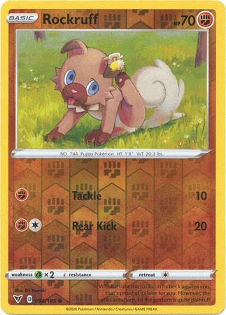 Rockruff 94/185 Reverse Holo | Vivid Voltage | Pokemon Card