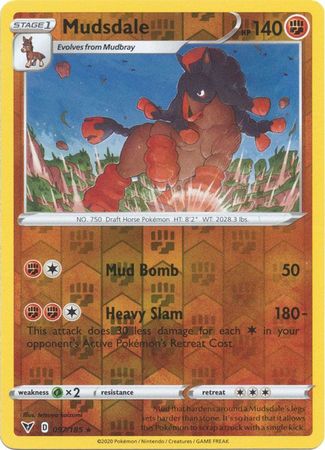 Mudsdale 97/185 Reverse Holo | Vivid Voltage | Pokemon Card