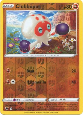 Clobbopus 100/185 Reverse Holo | Vivid Voltage | Pokemon Card