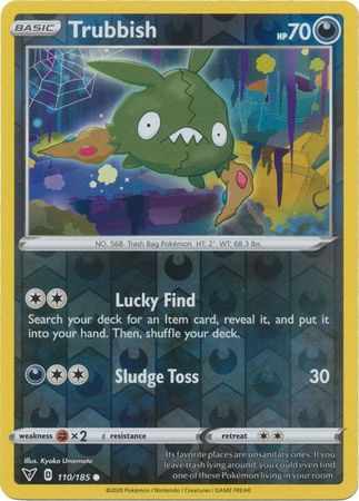 Trubbish 110/185 Reverse Holo | Vivid Voltage | Pokemon Card