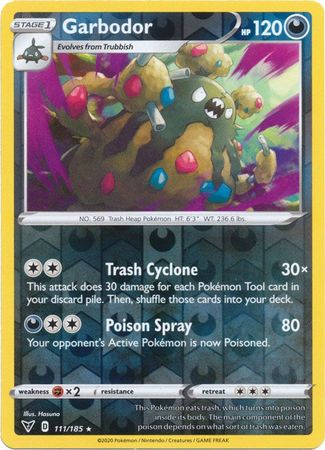 Garbodor 111/185 Reverse Holo | Vivid Voltage | Pokemon Card