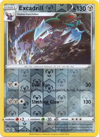 Excadrill 122/185 Reverse Holo | Vivid Voltage | Pokemon Card