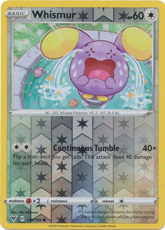 Whismur 135/185 Reverse Holo | Vivid Voltage | Pokemon Card