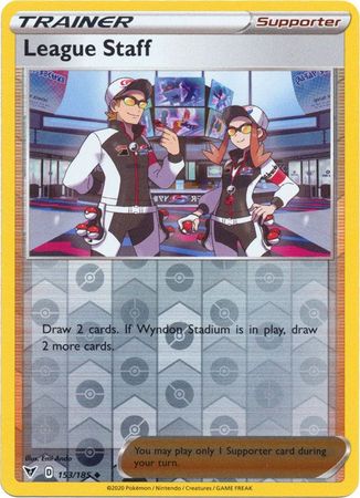 League Staff 153/185 Reverse Holo | Vivid Voltage | Pokemon Card