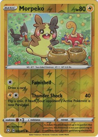 Morpeko 35/72 Reverse Holo | Shining Fates | Pokemon Card