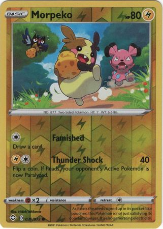 Morpeko 36/72 Reverse Holo | Shining Fates | Pokemon Card