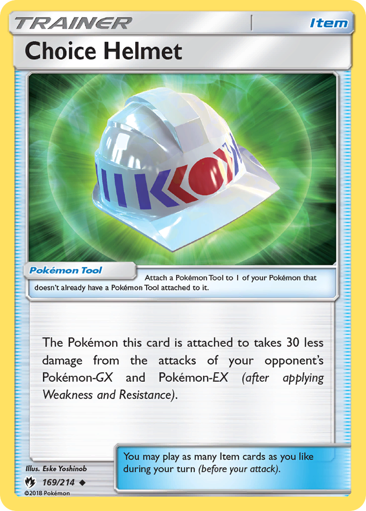 Choice Helmet 169/214 Uncommon | Lost Thunder | Pokémon Card