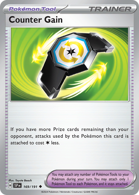 Counter Gain 169/191 Uncommon | Surging Sparks | Pokemon Card