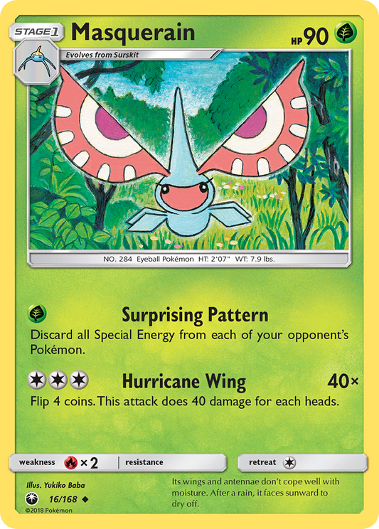 Masquerain 16/168 Uncommon | Celestial Storm | Pokemon Card