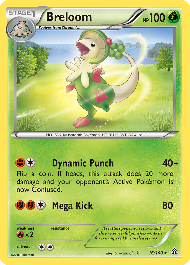 Breloom 16/160 Rare | Primal Clash | Pokemon Card