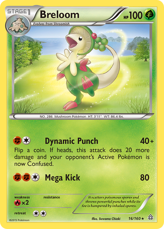 Breloom 16/160 Rare | Primal Clash | Pokemon Card