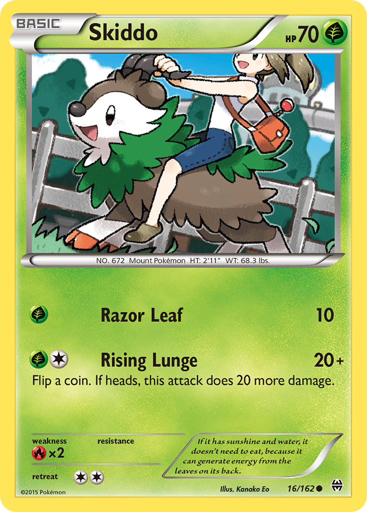 Skiddo 16/162 Common | BREAKthrough | Pokemon Card