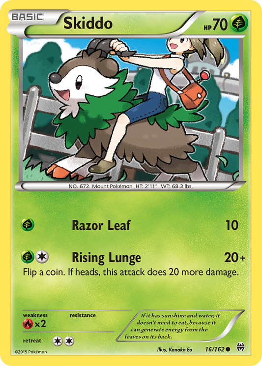 Skiddo 16/162 Common | BREAKthrough | Pokemon Card