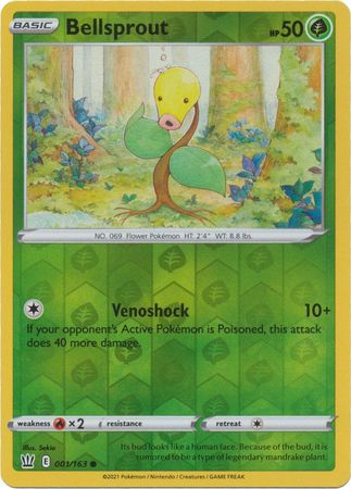 Bellsprout 1/163 Reverse Holo | Battle Styles | Pokemon Card