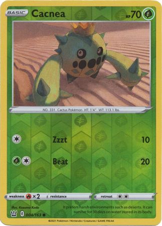 Cacnea 4/163 Reverse Holo | Battle Styles | Pokemon Card