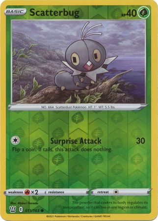 Scatterbug 11/163 Reverse Holo | Battle Styles | Pokemon Card