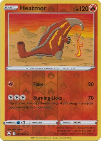 Heatmor 26/163 Reverse Holo | Battle Styles | Pokemon Card