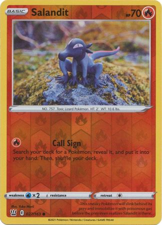 Salandit 27/163 Reverse Holo | Battle Styles | Pokemon Card