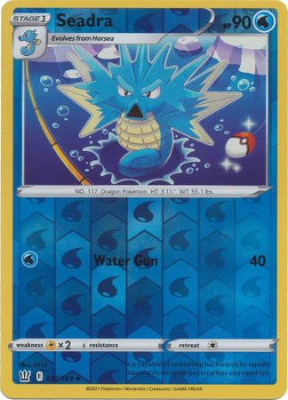 Seadra 32/163 Reverse Holo | Battle Styles | Pokemon Card