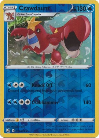 Crawdaunt 39/163 Reverse Holo | Battle Styles | Pokemon Card