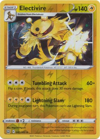 Electivire 45/163 Reverse Holo | Battle Styles | Pokemon Card