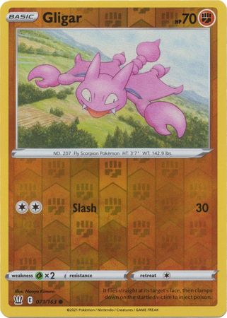 Gligar 71/163 Reverse Holo | Battle Styles | Pokemon Card