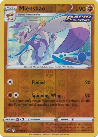 Mienshao 77/163 Reverse Holo | Battle Styles | Pokemon Card